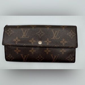 Louis Vuitton Brown Monogram Wallet | Professionally Refurbished